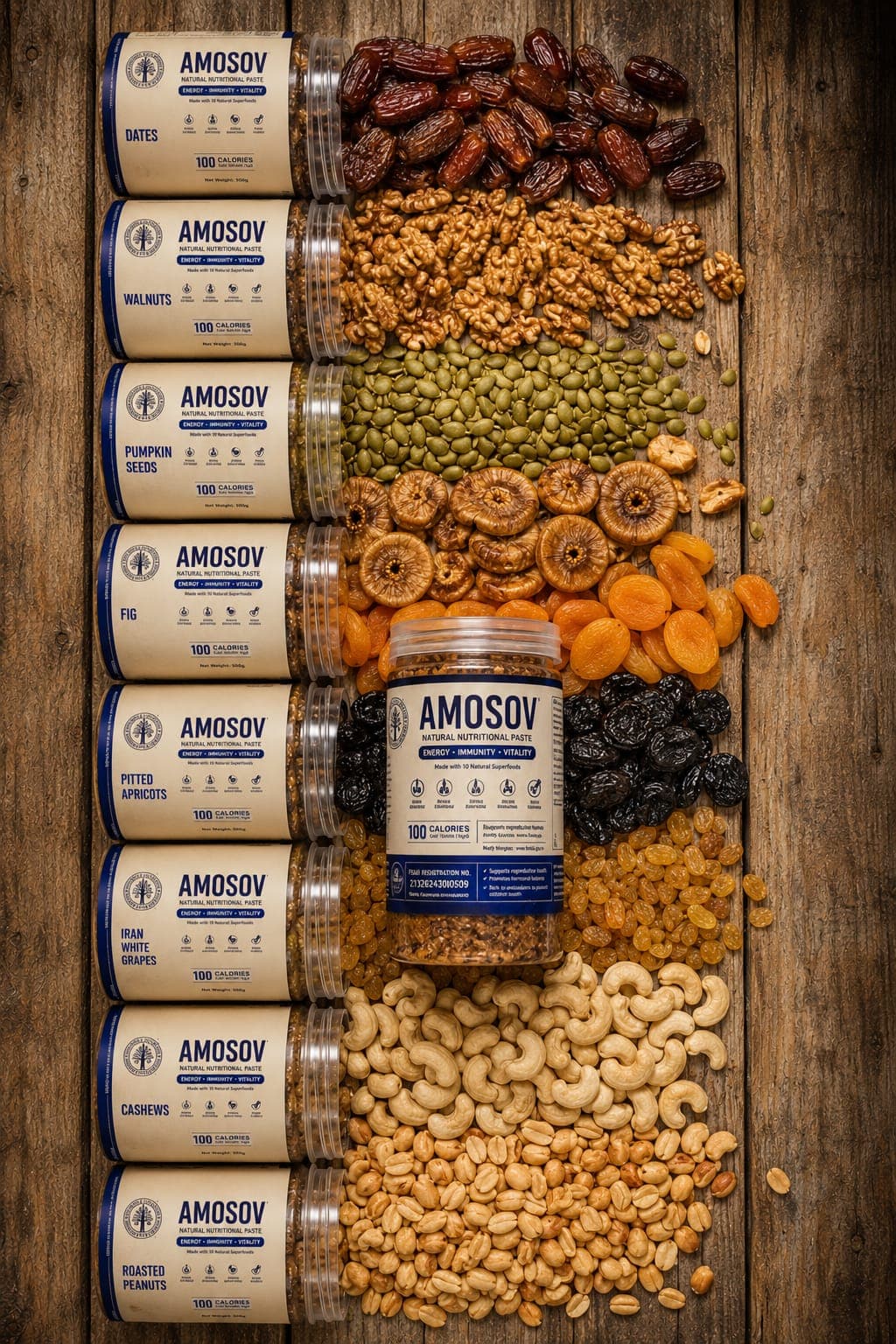 AMOSOV ingredients display