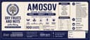AMOSOV product label close-up