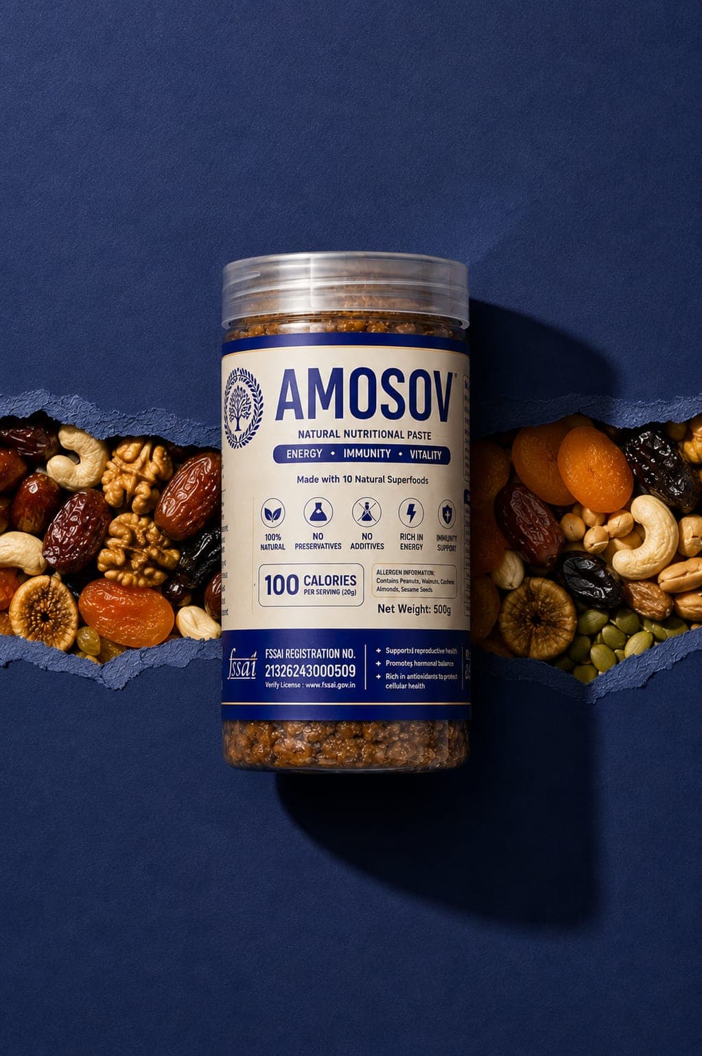 AMOSOV Natural Nutritional Paste jar